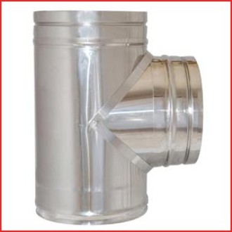 Неръждаем тройник Ф130 INOX Неръждаем тройник Ф130 INOX