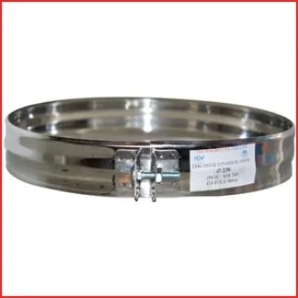 Неръждаема скоба за комин Ф80 INOX