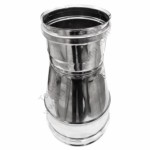 Неръждаем преход за комин Ф80-Ф130 INOX