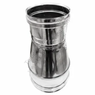 Неръждаем преход за комин Ф80-Ф130 INOX