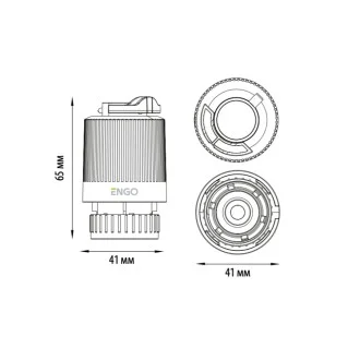 Електротермична задвижка ENGO НОРМАЛНО ЗАТВОРЕНА Електротермична задвижка ENGO НОРМАЛНО ЗАТВОРЕНА