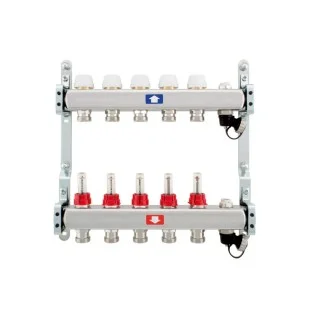 Колектори за подово с дренаж и обезвъздушител - 2 КРЪГА, EUROKONUS