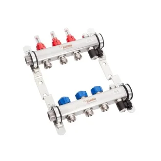 Колектори за подово отопление REHAU HKV-D AG с 3 кръга Колектори за подово отопление REHAU HKV-D AG с 3 кръга