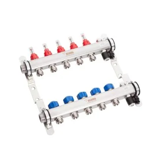 Колектори за подово отопление REHAU HKV-D AG с 5 кръга Колектори за подово отопление REHAU HKV-D AG с 5 кръга