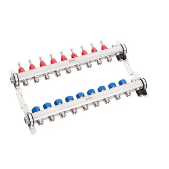 Колектори за подово отопление REHAU HKV-D AG с 9 кръга Колектори за подово отопление REHAU HKV-D AG с 9 кръга