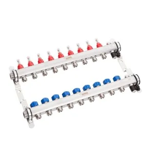 Колектори за подово отопление REHAU HKV-D AG с 9 кръга Колектори за подово отопление REHAU HKV-D AG с 9 кръга