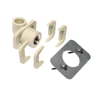 ППР КОЛЯНО Ф20х1/2"Ж с планки за ГИПСКАРТОН ППР КОЛЯНО Ф20х1/2"Ж с планки за ГИПСКАРТОН