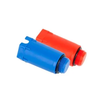 ППР ТЕСТ ТАПА Синя/Червена 1/2" с О-пръстен