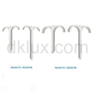 ППР СКОБА за тръби тип КОТВА - ДВОЙНА