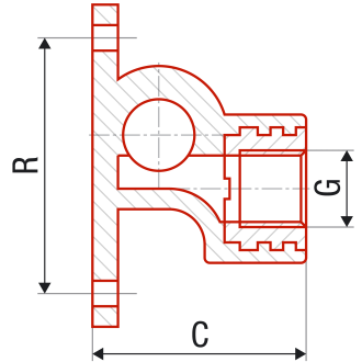 ППР тройник стенен вътрешна месингова резба FV Plast