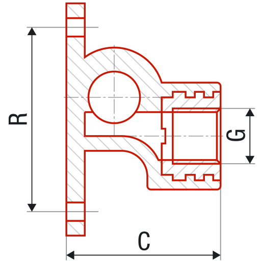 ППР тройник стенен вътрешна месингова резба FV Plast