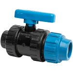 ПЕ Сферичен кран Ф63х2" женска резба