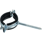 Крепежна скоба с винт и гумено уплътнение 8"