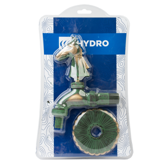 Декоративна канелка месинг с ръкохватка Кон