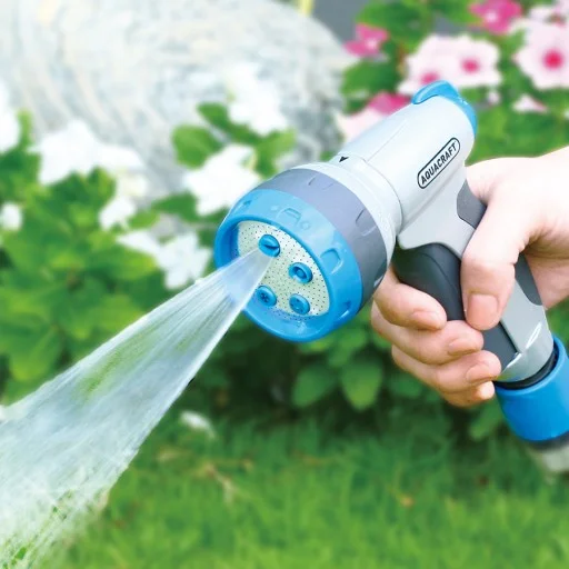 Пистолет за поливане 5 струи Aquacraft Soft -Touch Premium МЕТАЛЕН Пистолет за поливане 5 струи Aquacraft Soft -Touch Premium МЕТАЛЕН