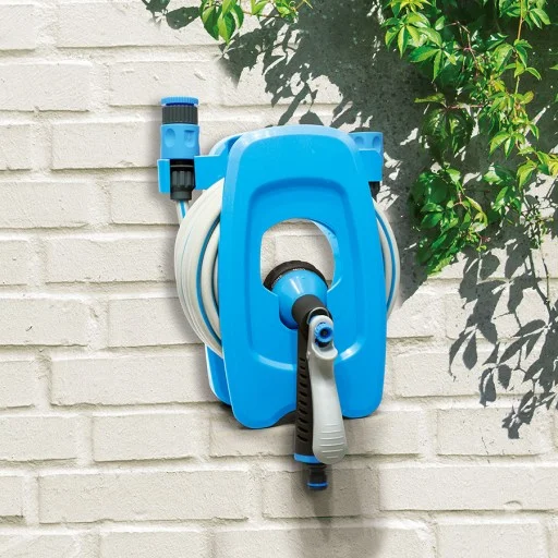 Мини макара с маркуч 10м, пистолет и бързи връзки Hydro-fix