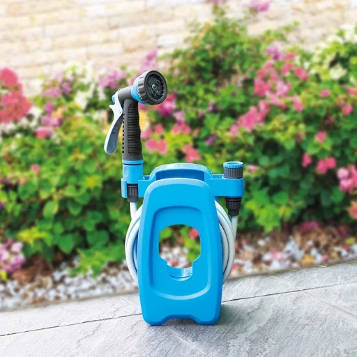Мини макара с маркуч 10м, пистолет и бързи връзки Hydro-fix
