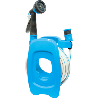 Макара с маркуч 3/8", 10м и пистолет с 4 функции Aquacraft Макара с маркуч 3/8", 10м и пистолет с 4 функции Aquacraft
