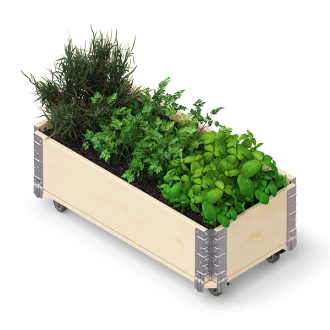 Сандък за билки и цветя 60х40х28 Upyard ДЪРВЕН