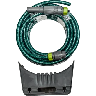 Маркуч 1/2", 20м Hydro-Fix с поставка за стена и фитинги Маркуч 1/2", 20м Hydro-Fix с поставка за стена и фитинги