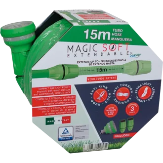Разтегателен градински маркуч 5/8" Magic Soft до 15м