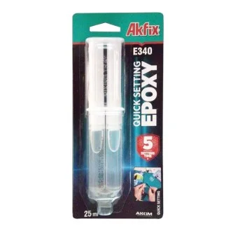 Епоксидно лепило Аkfix Е340 25 мл двукомпонентно Епоксидно лепило Аkfix Е340 25 мл двукомпонентно