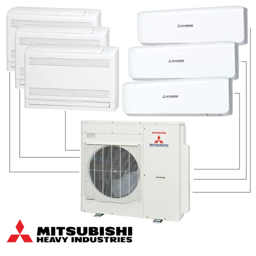 Външно тяло на мултисплит система Mitsubishi Heavy Industries SCM125ZM-S - BTL2550096