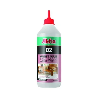 Лепило за дърво PVA D2 Akfix 500 гр бяло Лепило за дърво PVA D2 Akfix 500 гр бяло