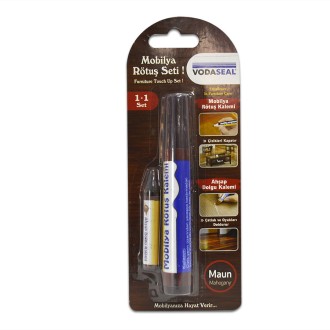 Пастел и маркер за корекции на драскотини за дърво махагон Vodaseal Пастел и маркер за корекции на драскотини за дърво махагон Vodaseal