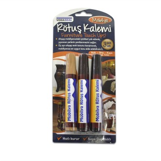 Маркери за корекции на драскотини върху дърво Vodaseal от 3 цвята Маркери за корекции на драскотини върху дърво Vodaseal от 3 цвята