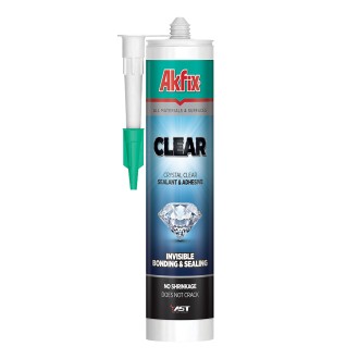 Хибридно лепило Akfix Ast Polymer Clear 290 мл безцветен Хибридно лепило Akfix Ast Polymer Clear 290 мл безцветен