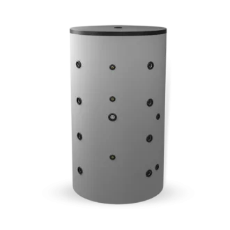 Буферен съд 1000 л, една серпентина, неемайлиран