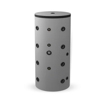 Буферен съд 300 л, една серпентина, неемайлиран