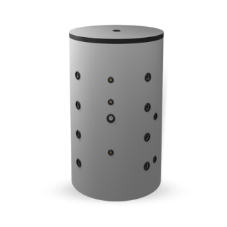 Буферен съд 750 л, една серпентина, неемайлиран