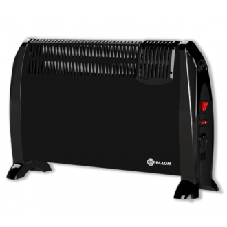 Подов конвектор с вентилатор 2kW - черен Подов конвектор с вентилатор 2kW - черен