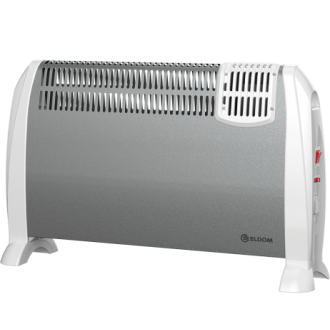 Подов конвектор с вентилатор 2kW - сребрист Подов конвектор с вентилатор 2kW - сребрист