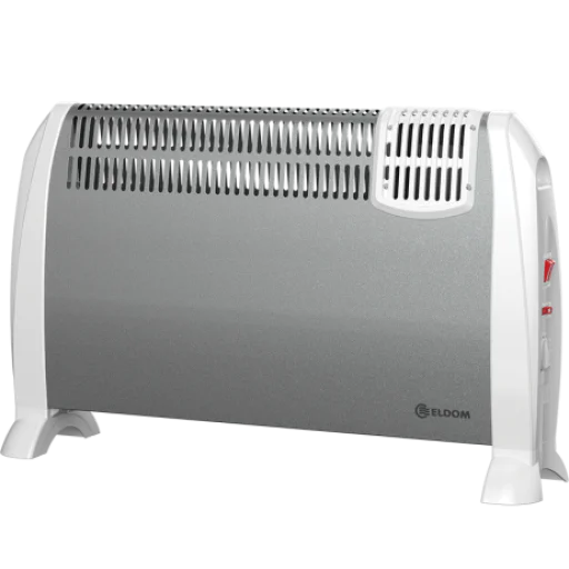 Подов конвектор с вентилатор 2kW - сребрист Подов конвектор с вентилатор 2kW - сребрист
