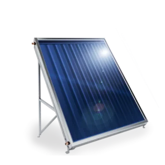 Слънчев колектор плосък, с алуминиев оребрен абсорбер, 1.5 кв.м