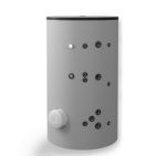 Бойлер стоящ 1500, две серпентини, емайлиран