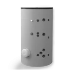 Бойлер стоящ 1500, две серпентини, емайлиран