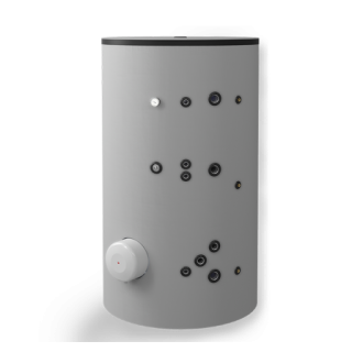 Бойлер стоящ 1500, две серпентини, емайлиран Бойлер стоящ 1500, две серпентини, емайлиран