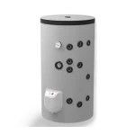 Бойлер стоящ 150 л, две серпентини, неръждаем