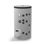 Бойлер стоящ 150 л, две серпентини, електронно управление, емайлиран