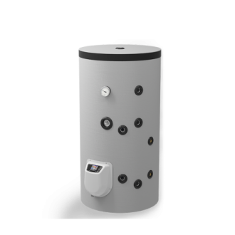 Бойлер стоящ 150 л. една серпентина, електронно управление, емайлиран Бойлер стоящ 150 л. една серпентина, електронно управление, емайлиран