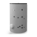 Бойлер стоящ 2000, една серпентина, емайлиран