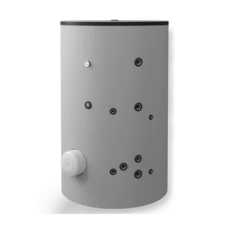 Бойлер стоящ 2000, една серпентина, неръждаем