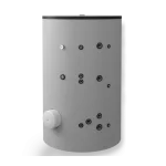 Бойлер стоящ 2000, две серпентини, неръждаем