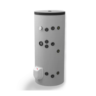 Бойлер стоящ 200 л, две серпентини, емайлиран