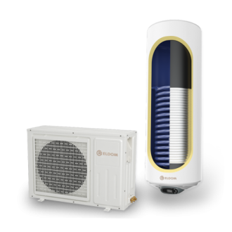 Термопомпен бойлер 120л., със соларна серпентина, емайлиран Термопомпен бойлер 120л., със соларна серпентина, емайлиран