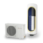 Термопомпен бойлер 150л., със соларна серпентина, емайлиран